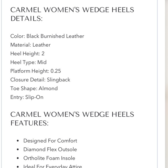 AEROSOLES Carmel Sling Back Wedges-Size 7.5 - Picture 7 of 7